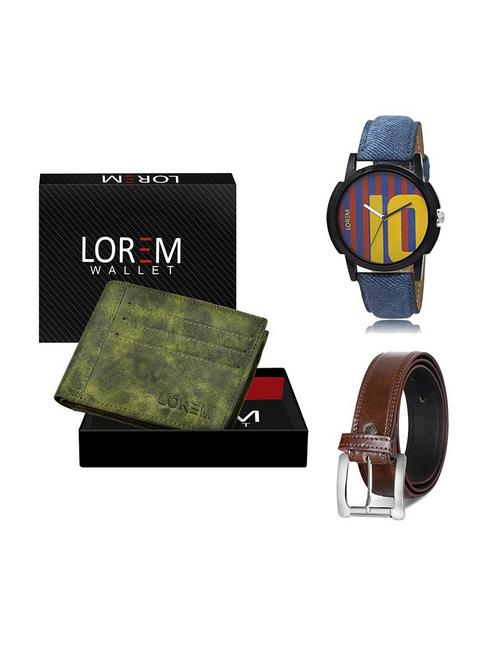 belt, wallet & watch gift combo - 19379778 - Very Small Image - 1