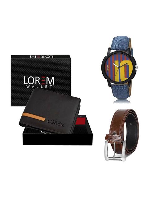 belt, wallet & watch gift combo - 19379804 - Very Small Image - 1
