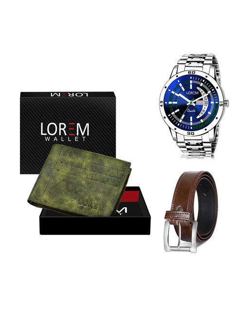 belt, wallet & watch gift combo - 19379823 - Very Small Image - 1