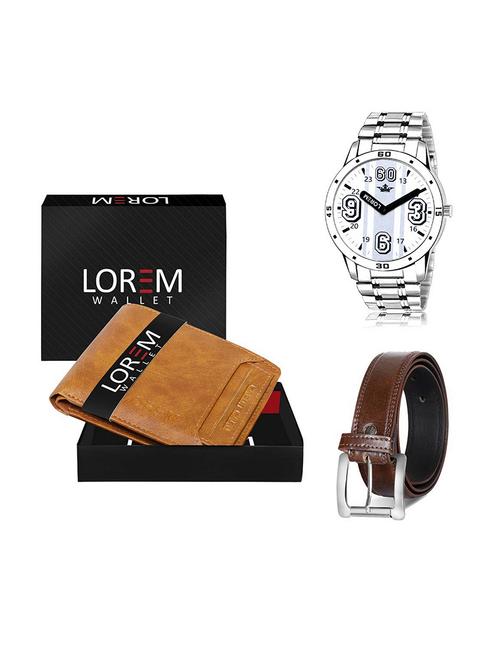 belt, wallet & watch gift combo - 19379857 - Very Small Image - 1