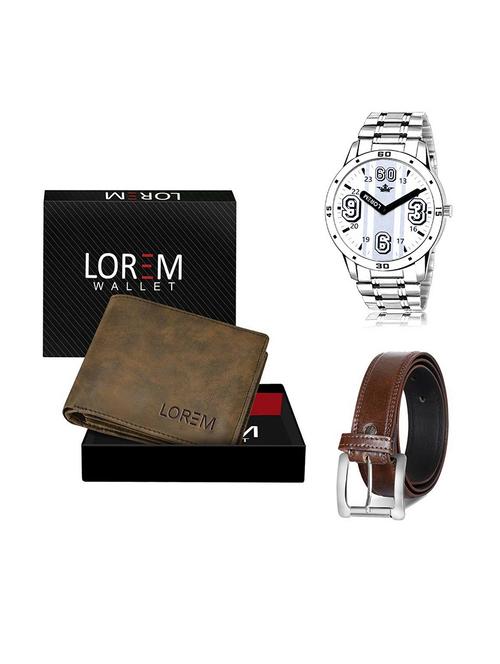 belt, wallet & watch gift combo - 19379876 - Very Small Image - 1