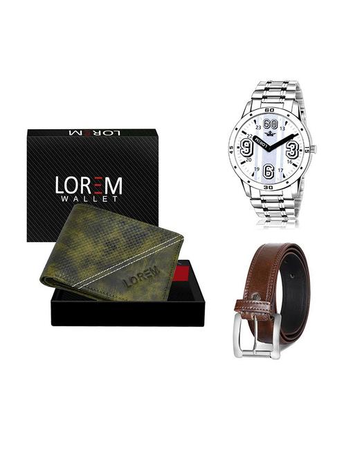 belt, wallet & watch gift combo - 19379885 - Very Small Image - 1