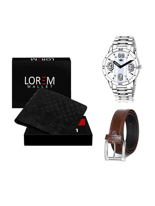 belt, wallet & watch gift combo - 19379890 - Very Small Image - 1