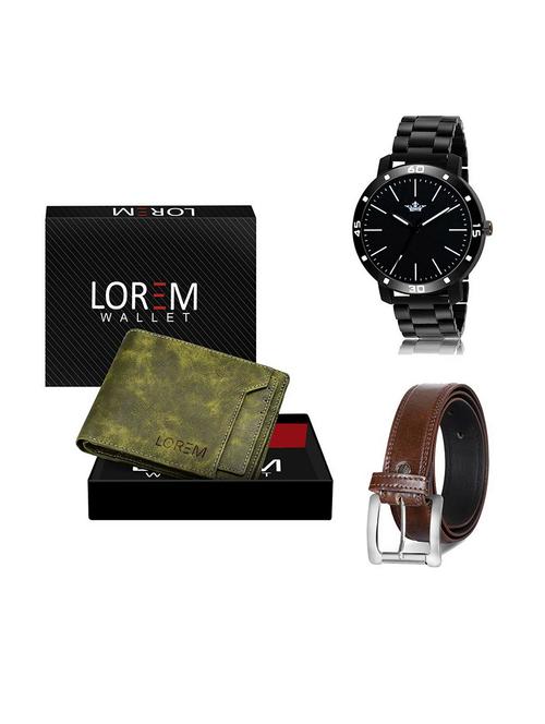 belt, wallet & watch gift combo - 19379912 - Very Small Image - 1