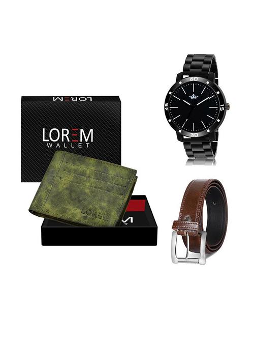 belt, wallet & watch gift combo - 19379913 - Very Small Image - 1