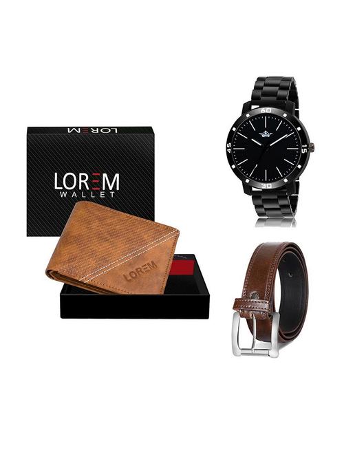 belt, wallet & watch gift combo - 19379929 - Very Small Image - 1