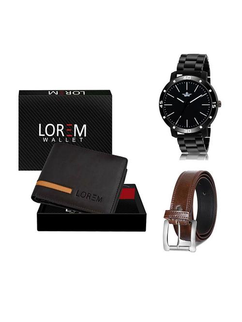 belt, wallet & watch gift combo - 19379939 - Very Small Image - 1