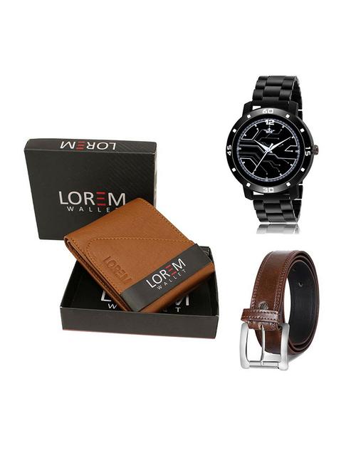 belt, wallet & watch gift combo - 19379943 - Very Small Image - 1