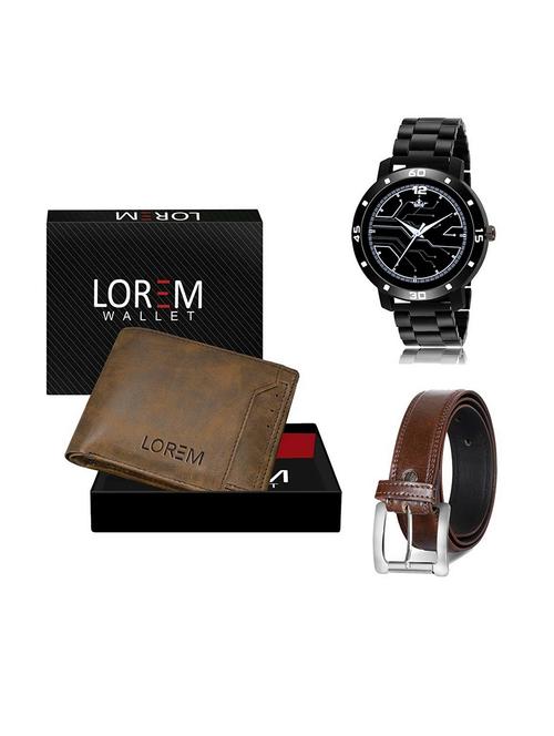 belt, wallet & watch gift combo - 19379965 - Very Small Image - 1