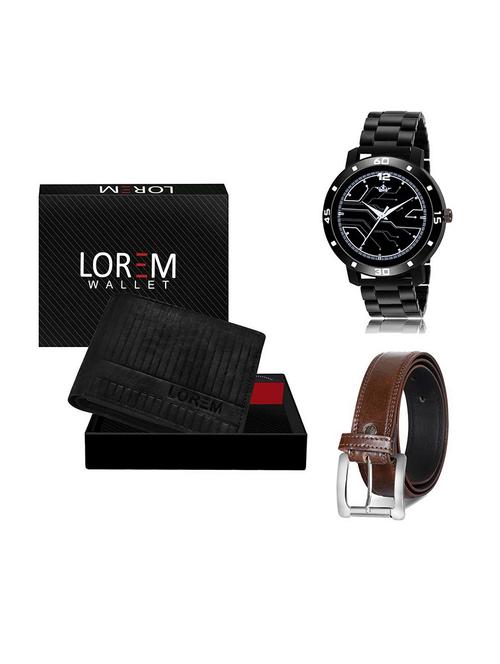 belt, wallet & watch gift combo - 19379972 - Very Small Image - 1