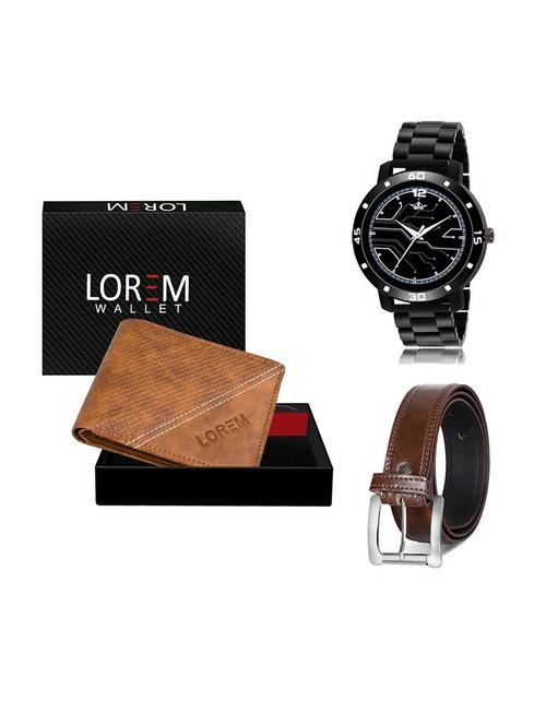 belt, wallet & watch gift combo - 19379974 - Very Small Image - 1