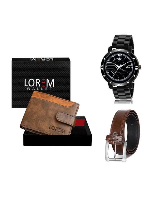 belt, wallet & watch gift combo - 19379985 - Very Small Image - 1