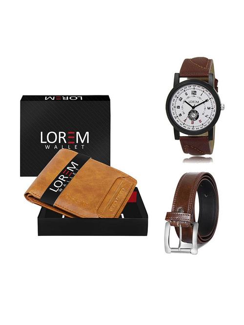 belt, wallet & watch gift combo - 19379992 - Very Small Image - 1