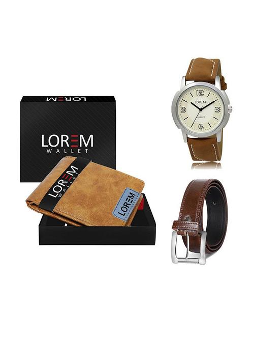 belt, wallet & watch gift combo - 19380177 - Very Small Image - 1