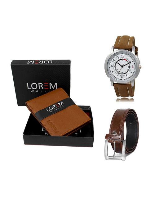 belt, wallet & watch gift combo - 19380214 - Very Small Image - 1