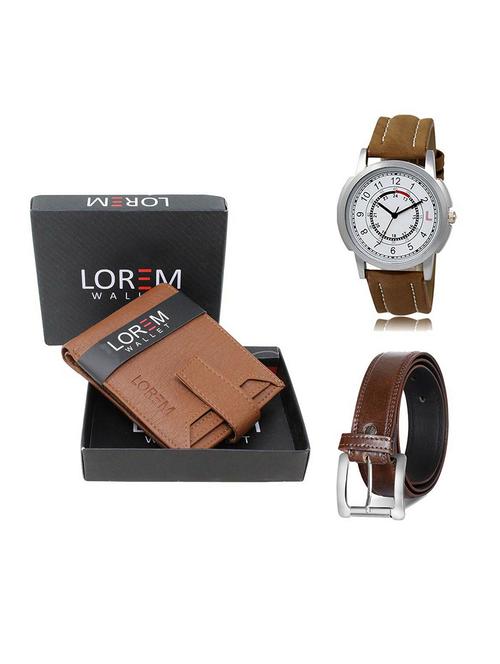 belt, wallet & watch gift combo - 19380221 - Very Small Image - 1
