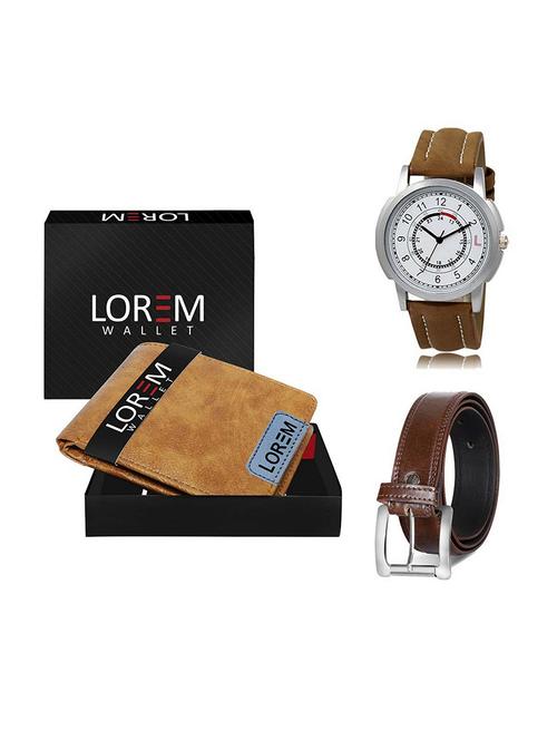 belt, wallet & watch gift combo - 19380222 - Very Small Image - 1