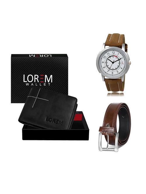 belt, wallet & watch gift combo - 19380251 - Very Small Image - 1