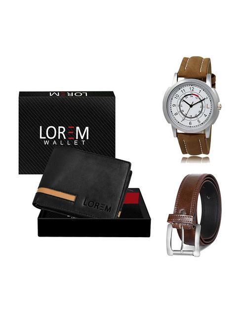 belt, wallet & watch gift combo - 19380253 - Very Small Image - 1
