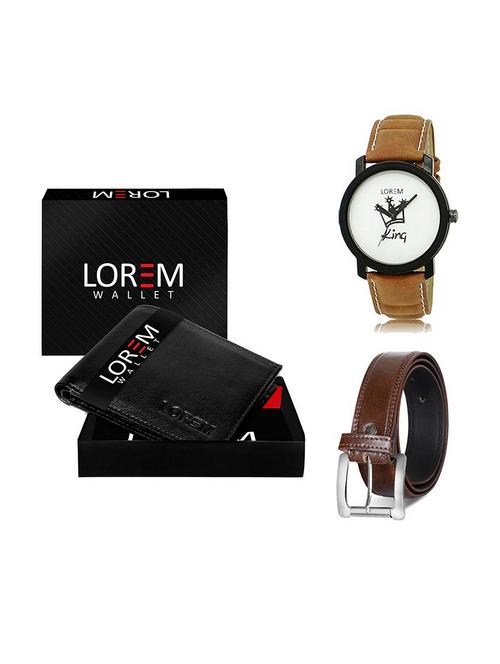 belt, wallet & watch gift combo - 19380271 - Very Small Image - 1