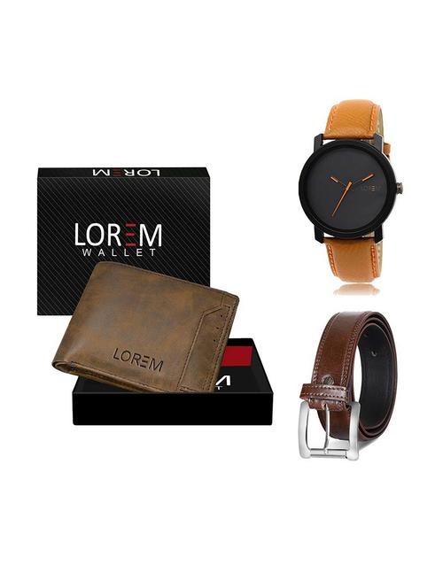 belt, wallet & watch gift combo - 19380370 - Very Small Image - 1