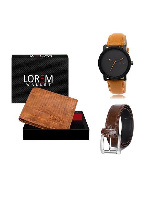 belt, wallet & watch gift combo - 19380375 - Very Small Image - 1