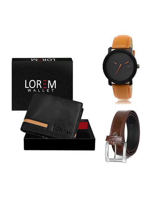 belt, wallet & watch gift combo - 19380388 - Very Small Image - 1