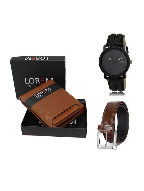 belt, wallet & watch gift combo - 19380395 - Very Small Image - 1