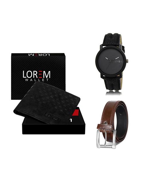 belt, wallet & watch gift combo - 19380430 - Very Small Image - 1