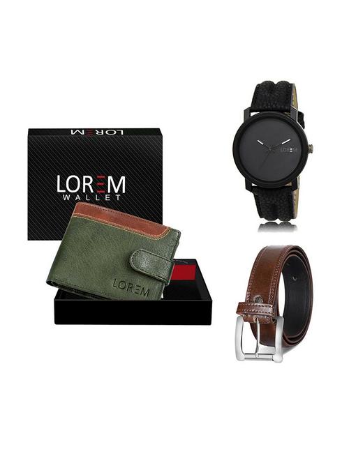belt, wallet & watch gift combo - 19380437 - Very Small Image - 1