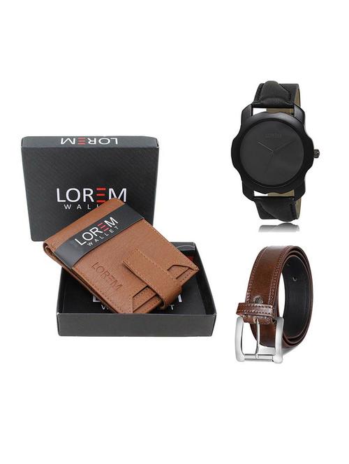 belt, wallet & watch gift combo - 19380446 - Very Small Image - 1