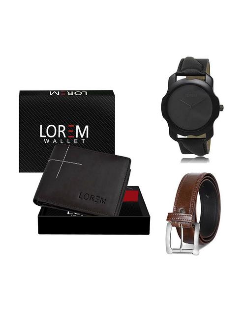 belt, wallet & watch gift combo - 19380477 - Very Small Image - 1