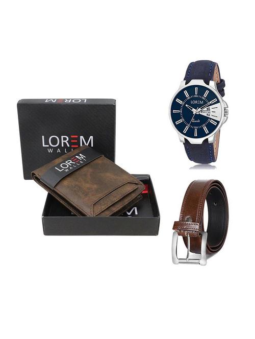 belt, wallet & watch gift combo - 19380486 - Very Small Image - 1