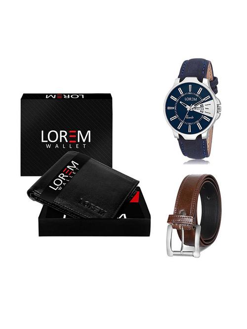 belt, wallet & watch gift combo - 19380496 - Very Small Image - 1