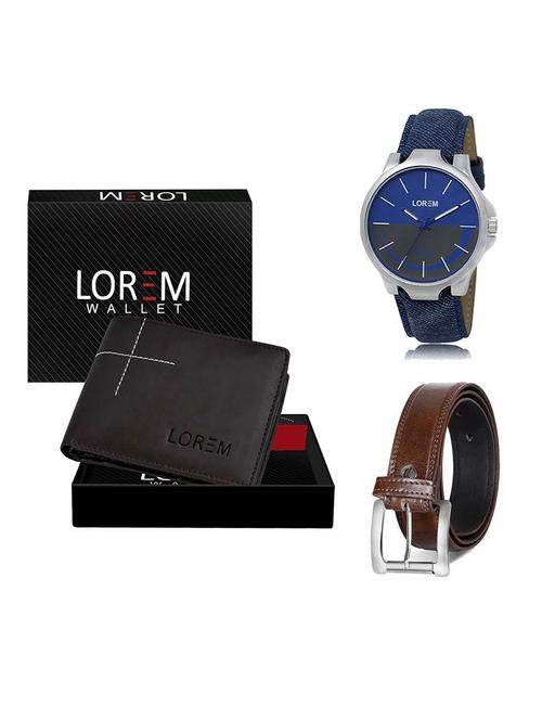 belt, wallet & watch gift combo - 19380567 - Very Small Image - 1