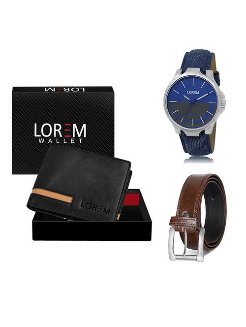 belt, wallet & watch gift combo - 19380568 - Very Small Image - 1