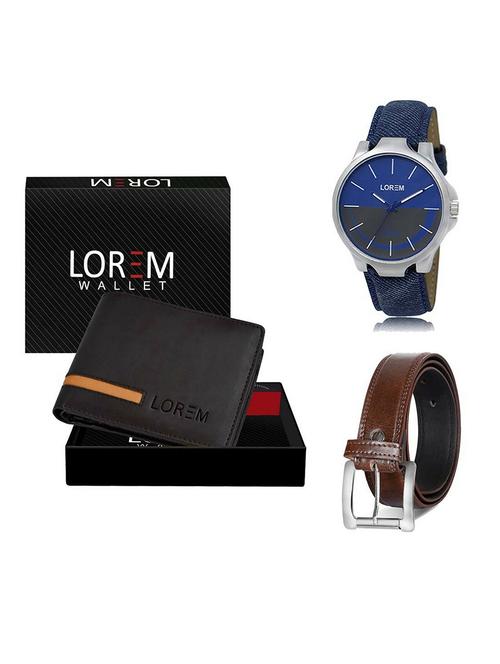 belt, wallet & watch gift combo - 19380569 - Very Small Image - 1