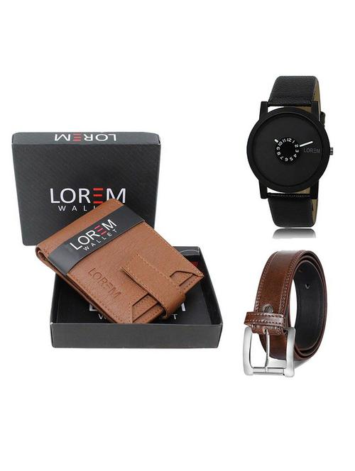 belt, wallet & watch gift combo - 19380581 - Very Small Image - 1