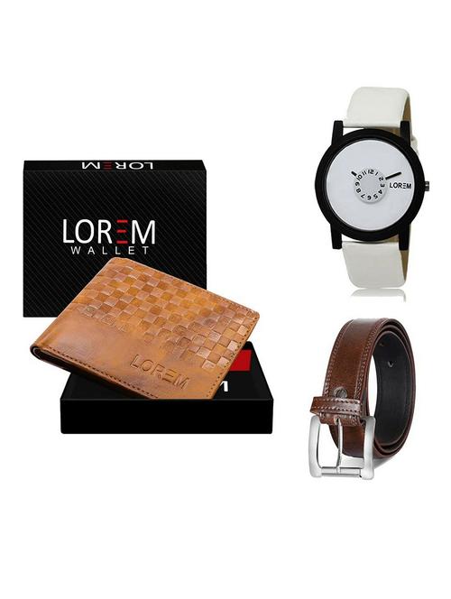 belt, wallet & watch gift combo - 19380653 - Very Small Image - 1