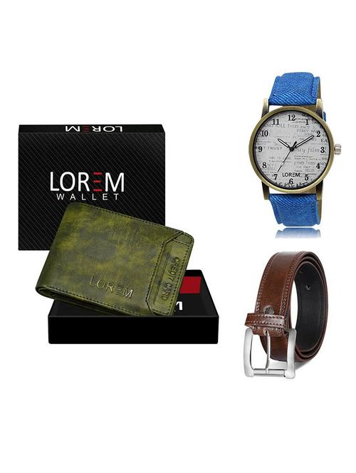 belt, wallet & watch gift combo - 19380733 - Very Small Image - 1