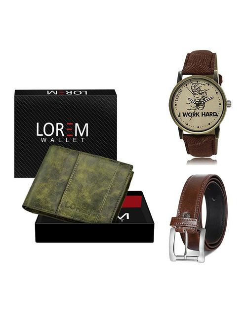 belt, wallet & watch gift combo - 19380769 - Very Small Image - 1