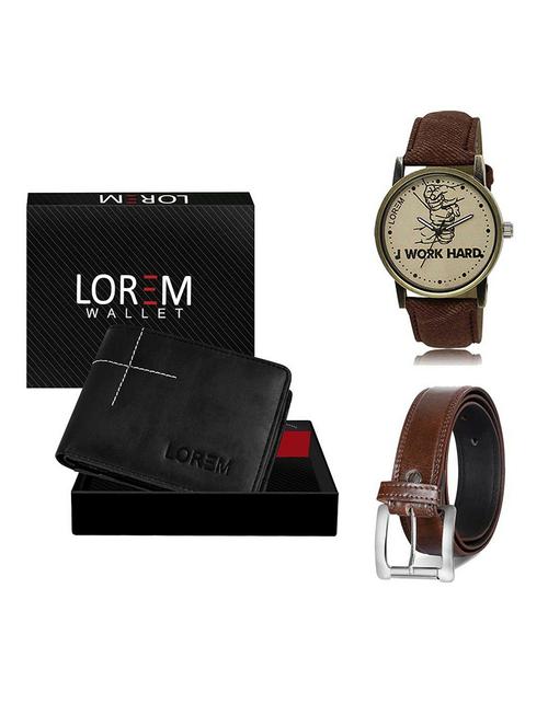 belt, wallet & watch gift combo - 19380791 - Very Small Image - 1