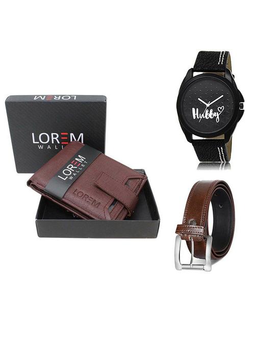 belt, wallet & watch gift combo - 19380850 - Very Small Image - 1