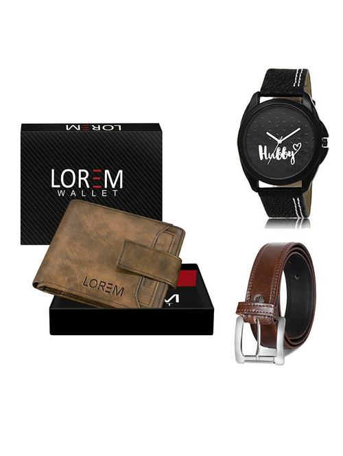belt, wallet & watch gift combo - 19380864 - Very Small Image - 1