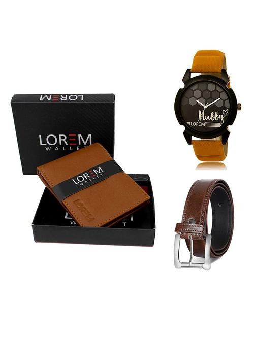 belt, wallet & watch gift combo - 19380889 - Very Small Image - 1