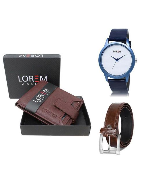 belt, wallet & watch gift combo - 19380940 - Very Small Image - 1