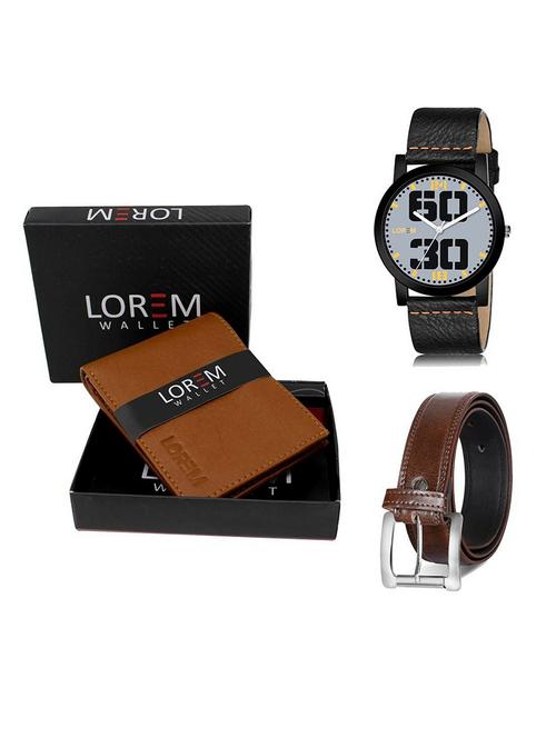 belt, wallet & watch gift combo - 19381024 - Very Small Image - 1
