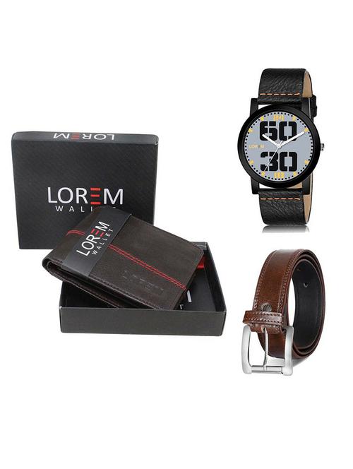 belt, wallet & watch gift combo - 19381028 - Very Small Image - 1