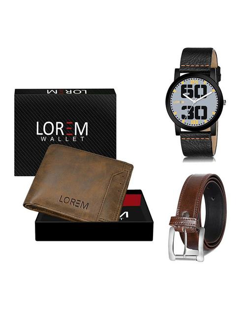 belt, wallet & watch gift combo - 19381045 - Very Small Image - 1