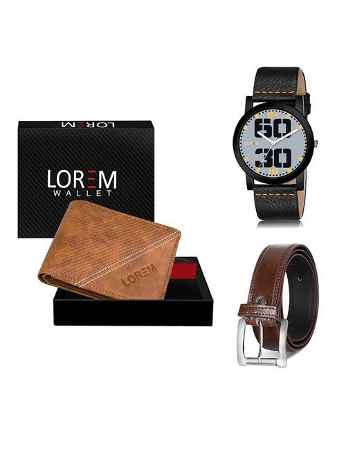 belt, wallet & watch gift combo - 19381054 - Very Small Image - 1